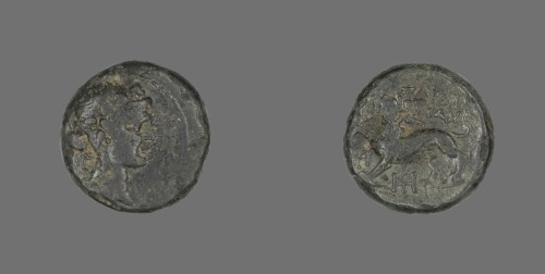 Coin Depicting the God Dionysos, Ancient Greek, -133, Art Institute of Chicago: Ancient and Byzantin