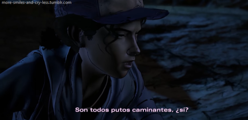 smile-more-and-cry-less:  smile-more-and-cry-less:  Clementine, toda una ruda.   slhdsdjskjdidjdi