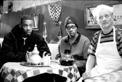 thatcoolbandpic:  RZA, GZA and Bill Murray, Coffee and Cigarettes