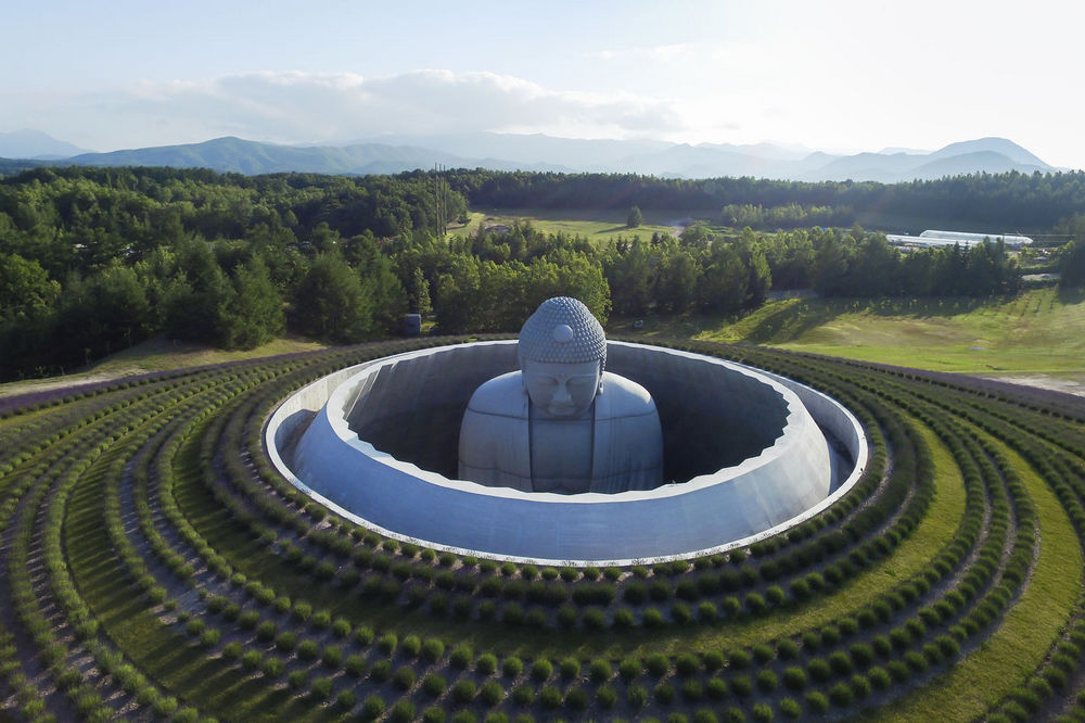 culturenlifestyle:  Statue of Buddha Hidden Amidst Hundreds of Lavender PlantsArchitect