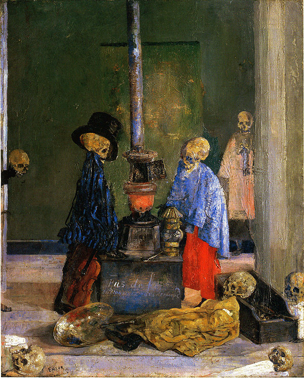 nevver:  Skeletons Trying to Warm Themselves, James Ensor 