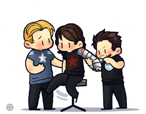 thegirlinthebyakko: ‘It’s okay, Buck. Tony’ll fix it.’ Bucky’s used to