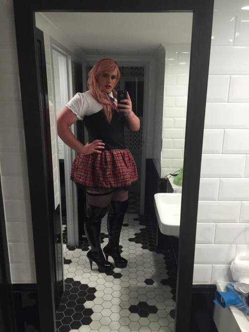 sissy-slut:  Sometimes… I just like to show off my boots ;)