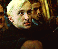 harry-cockblock-potter:deanpendragon:sherpotter:Whenever Draco and Harry trying to flirt and eye-fuc