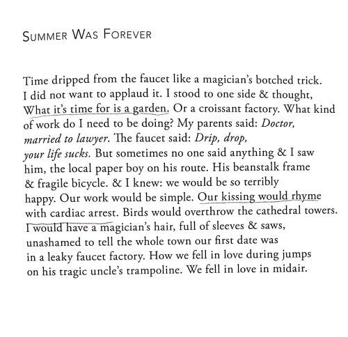 douceurs:Summer Was Forever by Chen Chen (transcript under the cut) Keep reading