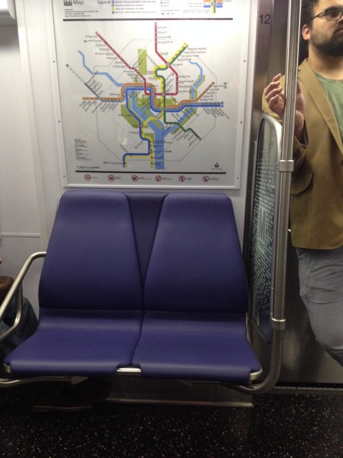 I got to ride on the FUTURE TRAIN this morning! DC is s l o w l y adding in these new trains, and th