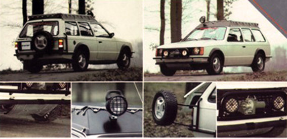 carsthatnevermadeit:  Irmscher Kadett Tramp, 1980. A jacked-up version of the 3-door