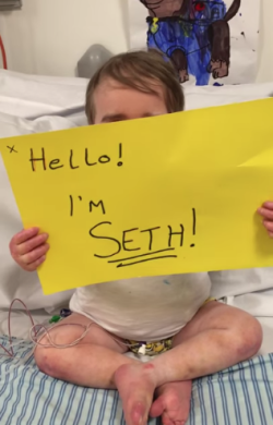 damnsploofy:  eat-a-wasp-nest:cashtrapezoid:mashable:#WearYellowforSethSeth Lane, who is from Northamptonshire in England, suffers from Severe Combined Immonudeficiency (SCID) — also known as “bubble boy” disease because the condition requires patients
