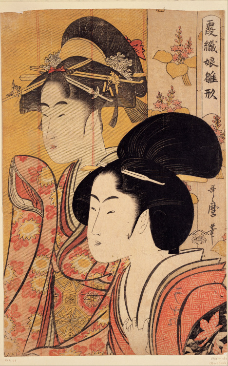 Two Beauties with Bamboo, Kitagawa Utamaro, ca. 1795