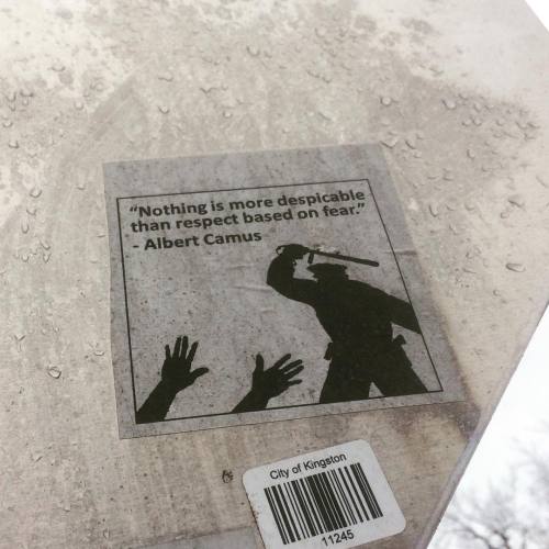 radicalgraff:Anarchist stickers seen in Kingston, Ontario, Canada
