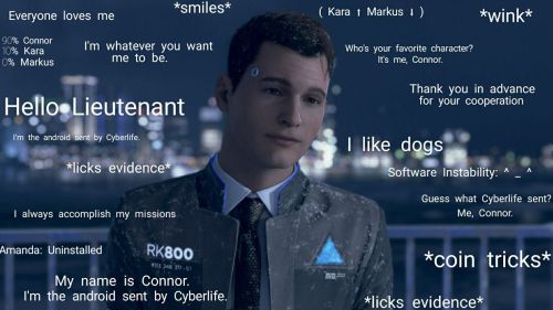 Me Vibin To Music Then Realising I Could've Been Reading Connor Fics