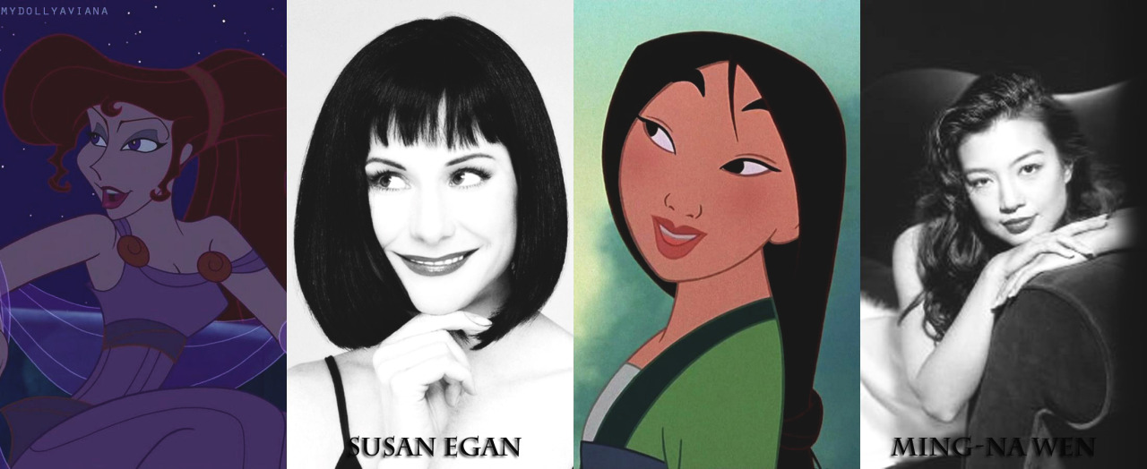 mydollyaviana:  Disney heroines &amp; their voice actresses (singing voices &amp;