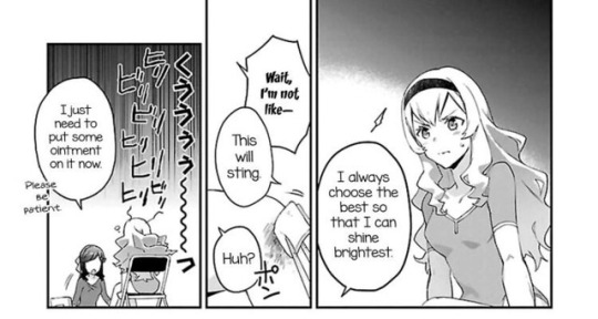 ladylovingleo: Sooo Claudine/Kuro obviously looks up to Tendou Maya, despite her attempts at denial …and Tendou Maya thinks Claudine/Kuro is the best partner to make her shine the brightest Kuro prevents Maya from being complacent, and Maya gives Kuro