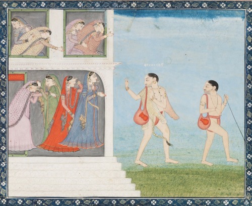 Bharata says goodbye to his wife Mandavi and becomes an ascetic.
