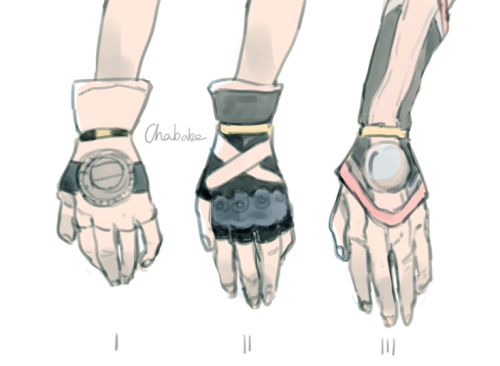 chababe:  his gloves