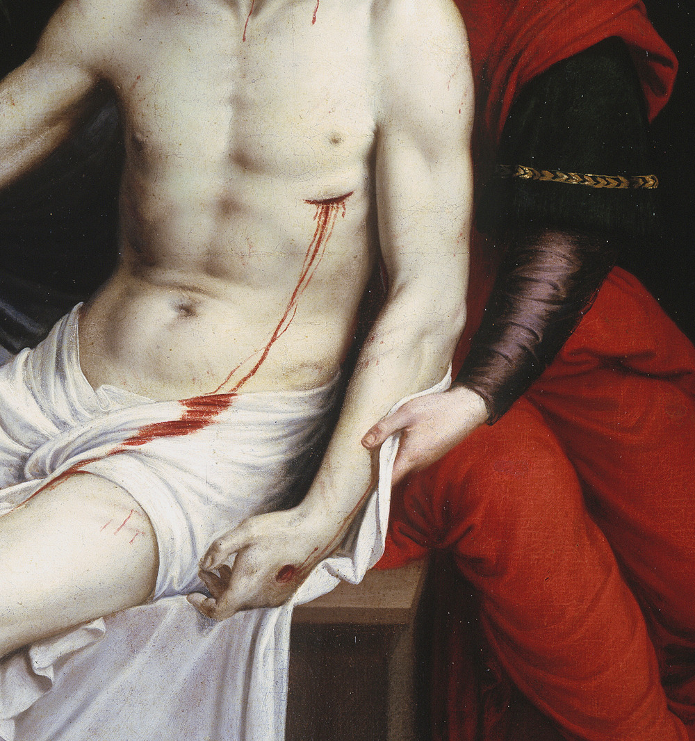 jaded-mandarin:  Ribalta. Detail from Dead Christ supported by Two Angels, 17th Century.