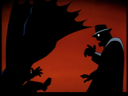 I love the whole BTAS intro, but I especially love the look of concerned horror on this goon’s face 
