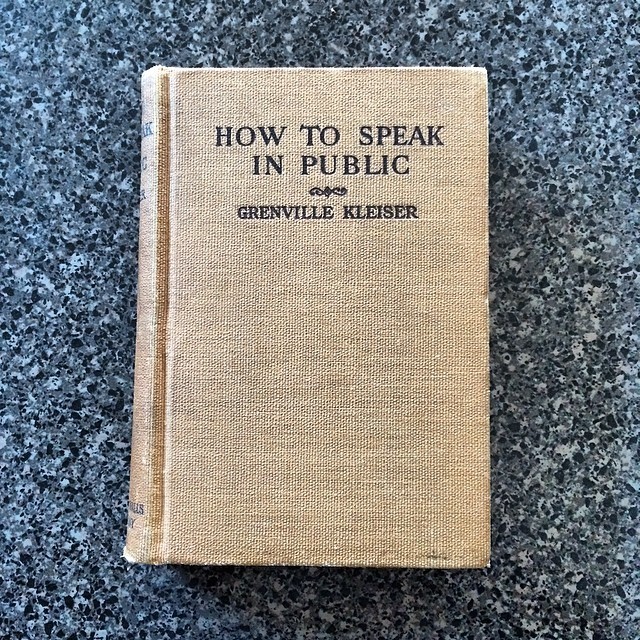 Found this 1906 book in a free bin on the street. I also need a lesson in how to talk in private.