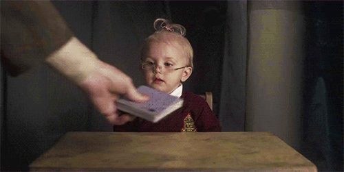 directoravasharpe:Sunny feat. cards, the second instalment in an ongoing saga of adorableness