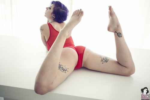 suicideburningangels:  Katherine - Purple-and Redhttp://suicidesgirlssets.blogspot.com/2014/12/katherine-purple-and-red.html 