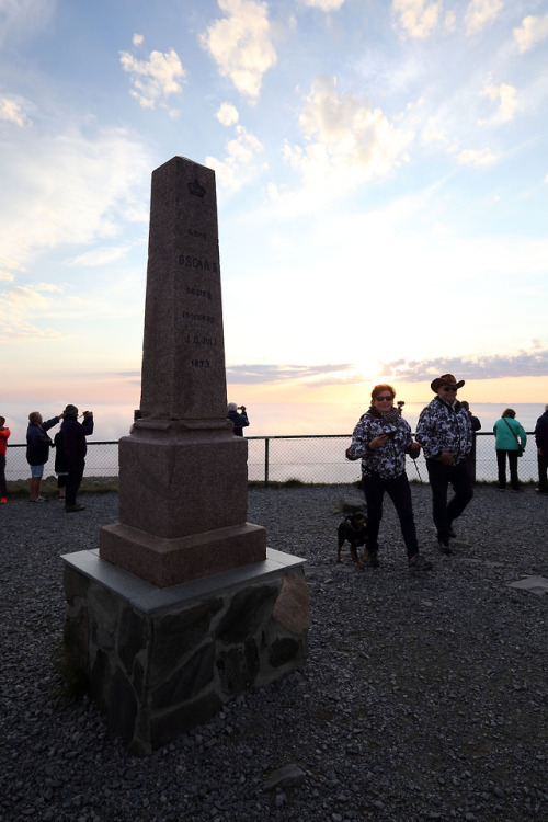 King Oscar’s memorial obelisk at Nordkapp