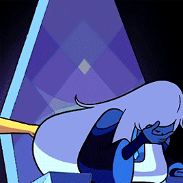 that-distant-shore:   yellow diamond comforting blue diamond bonus: blue comforting yellow