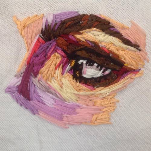 gaksdesigns: Embroidery art by Pajnsy  @infinite-being96