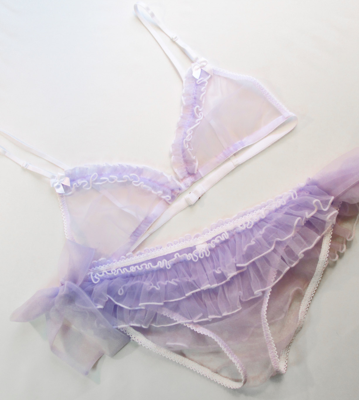 sosuperawesome:  Frilly sheer lingerie by FairytalesbyAF on Etsy  • So Super Awesome