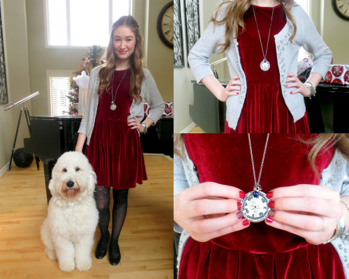 Have Yourself a Merry Little Christmas (by Taylor Doucette)Dress- Living Doll // Cardi- American Eag