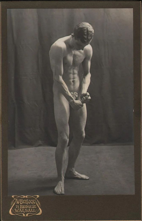 beyond-the-pale: Male Athlete Figure Study, c. 1890 - W. Bullock