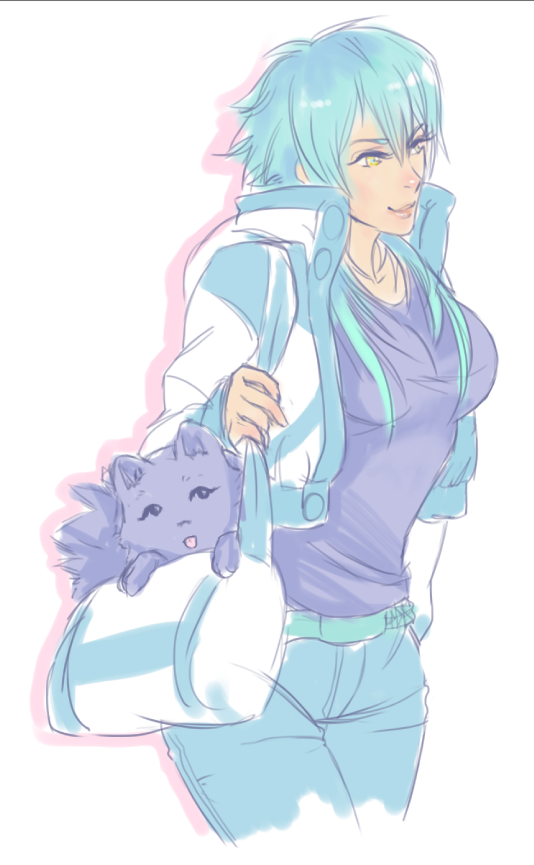 pervypiksi:No but seriously what if…8D The AoLady and her purse dog lol. She’s