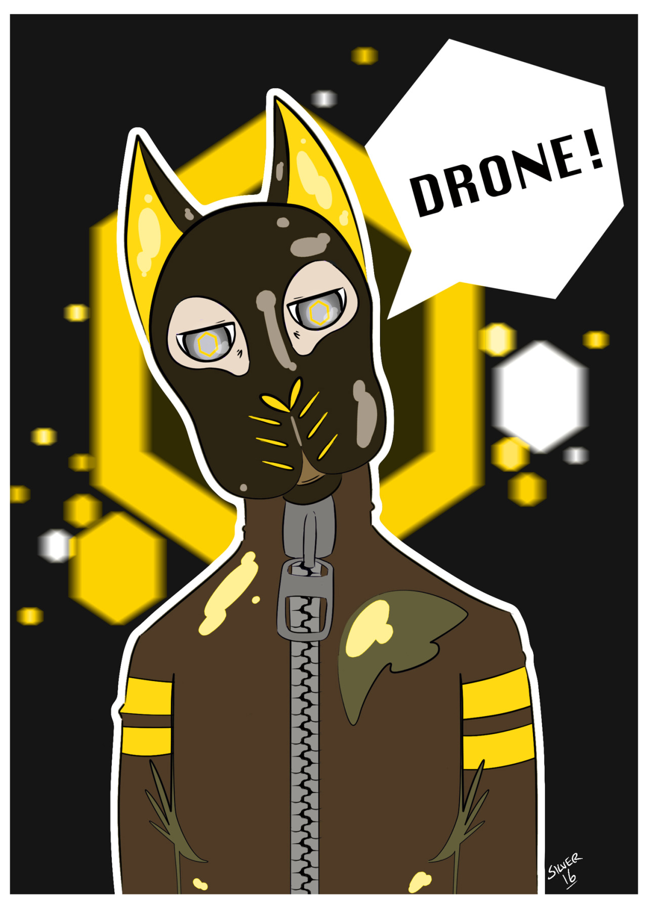 orangehares:  Drone!Pup must obey the Hive. Lil drawing of some obediant brainwashed