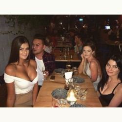 girlsblownaway:  Right smiles, rueful, annoyed. She thought a little cleavage wold be enough. She had no idea exactly how much cleavage her friend was willing to bring to the party. The waiter has been staring at left all evening. Now he’s even asked