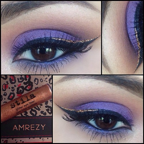 lasheslinerlipstick:  Purp @anastasiabeverlyhills @amrezy palette morocco and deep plum on my crease