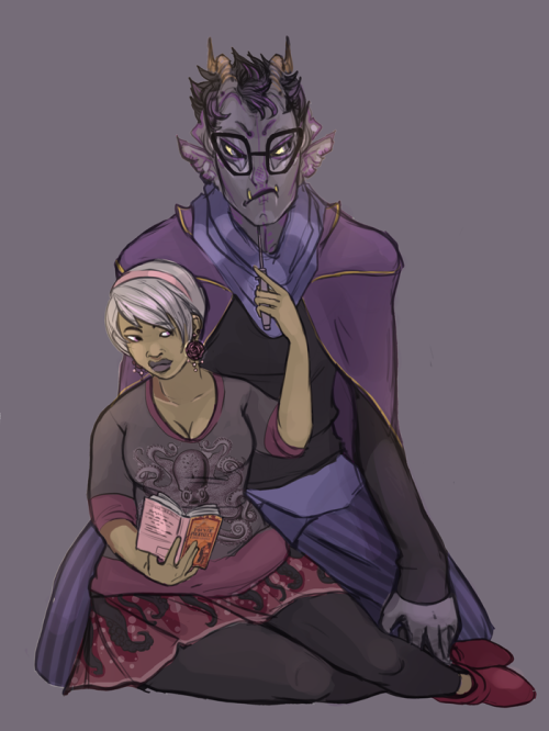 mulattafury:this is rose lalonde and eridan amporai was gonna draw her wielding a wand but i thought