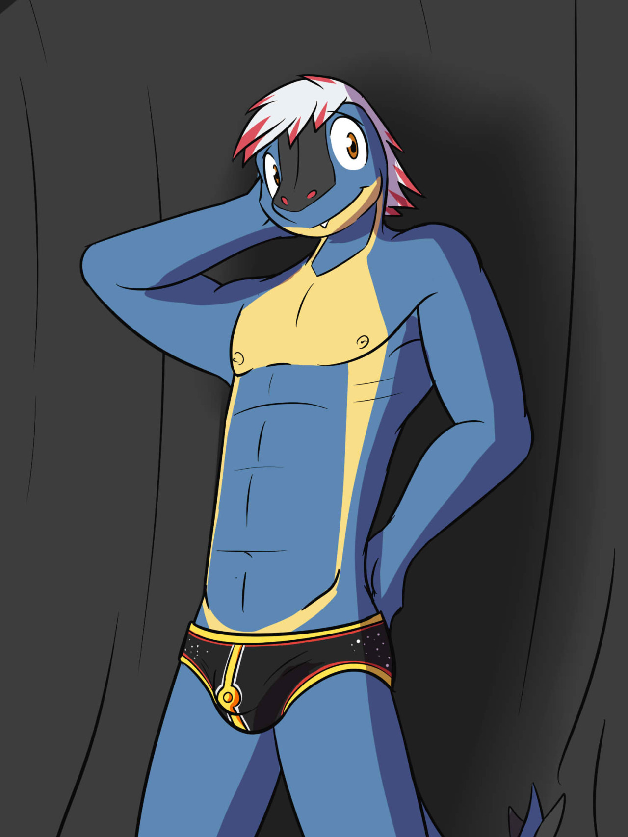 Armaldo Pin-upThis time modeling a slightly more luxurious pair of briefs before