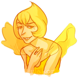 wakor:  I love all the bratty yellow pearl jokes, don’t get me wrong, but I related to her response because of how scared she was of Yellow Diamond. IDK if I can explain it well rn, but when you’re in a terrifying environment like that where one mistake