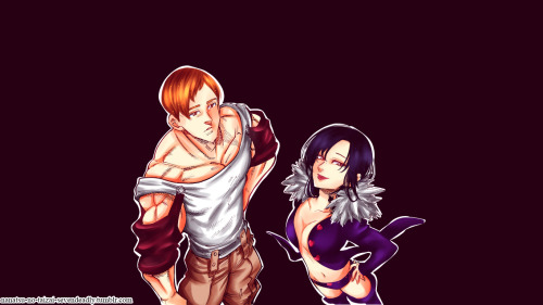 nanatsu-no-taizai-sevendeadly: { escanor &amp; merlin } Requested by anon ( wallpapers  1366px  x76