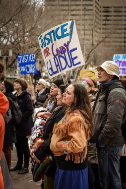 kiwetin-thenorthwind:Rally in Edmonton, Alberta