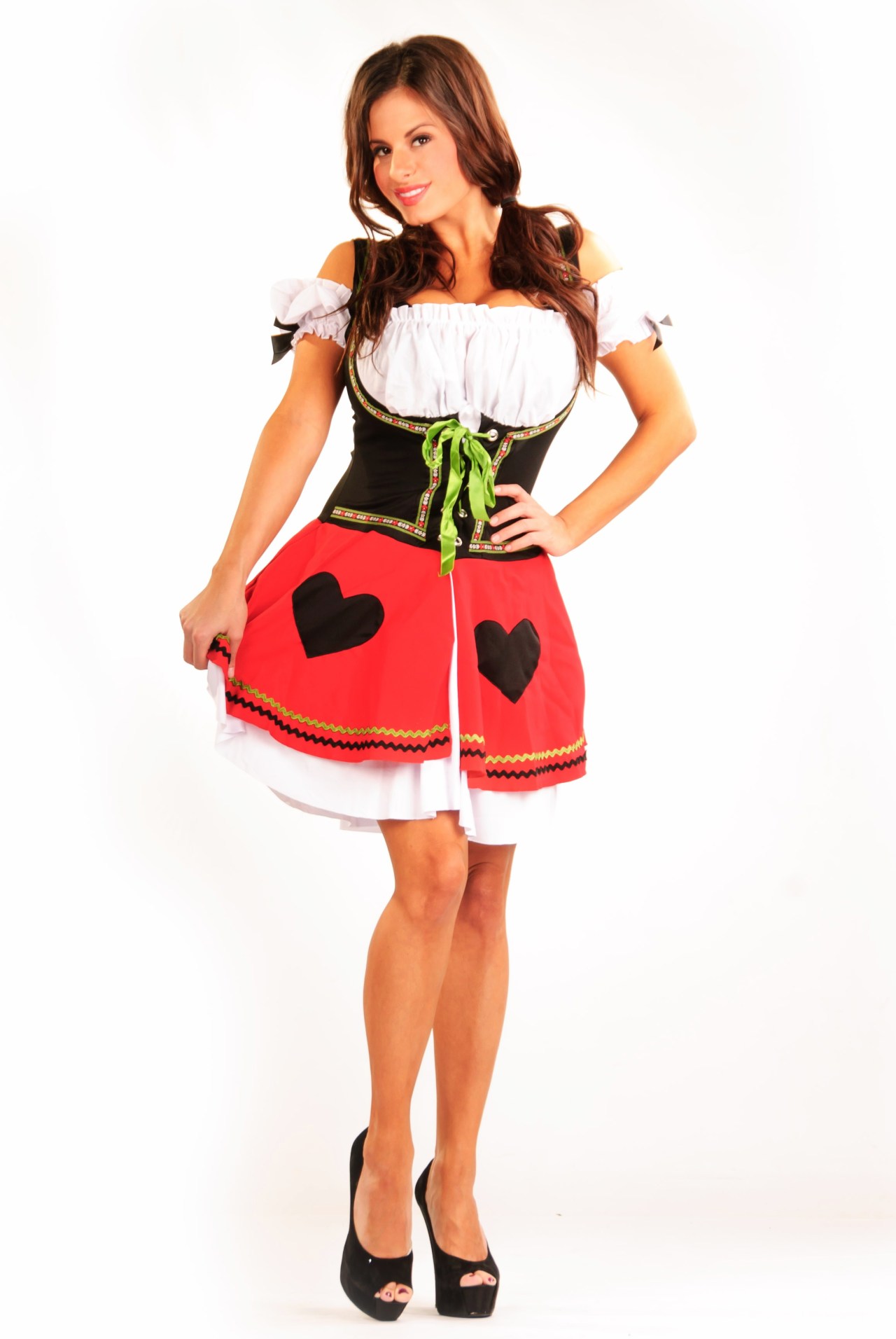 For Halloween Wendy Fiore dressed as a simple German girl. 