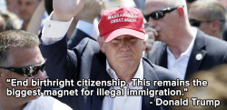 chinesebbq:  micdotcom:  Now, other GOP candidates are saying we should repeal birthright citizenship In case you missed it, on Sunday, Donald Trump finally released his immigration policy. In it, he proposes a repeal of a key part of the 14th Amendment: