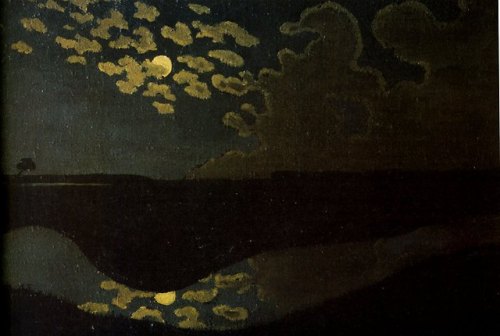 artist-vallotton:  Moonlight, Felix Vallotton Medium: oil,canvaswww.wikiart.org/en/felix-val