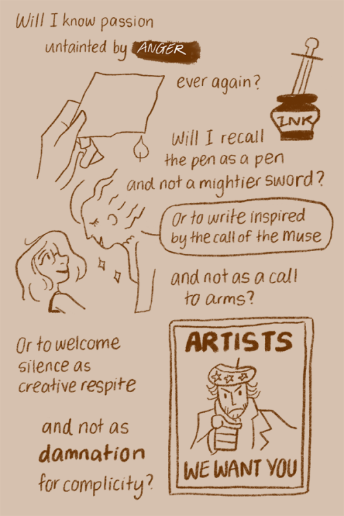 reimenaashelyee: Will I Know Passion Untainted By Anger Ever Again? A short comic about being an art