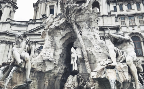 fxckxxp: Fontana dei Quattro Fiumi by Gian Lorenzo BerniniPiazza Navona ➺ Rome, Italy