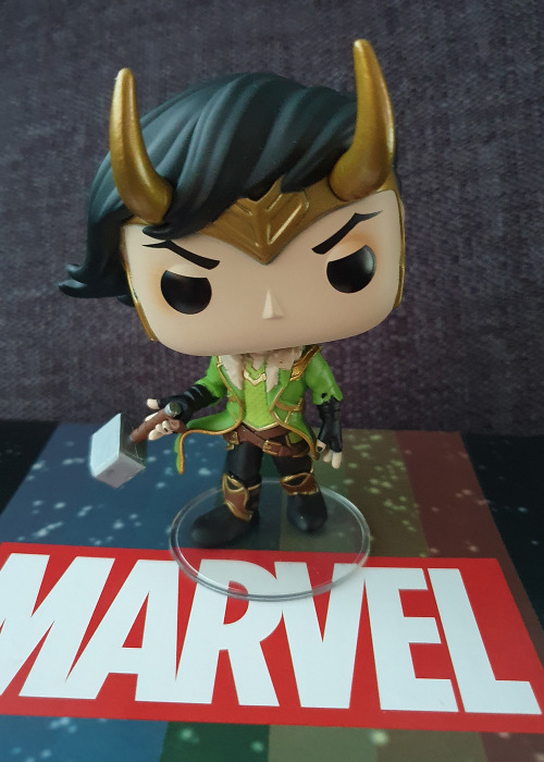 Look who finally arrived! It’s almost as if he knew it was Loki Day…And for anyone thinking the grap