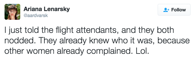 this-is-life-actually:  Woman live-tweets the aftermath of being groped on a planeOn
