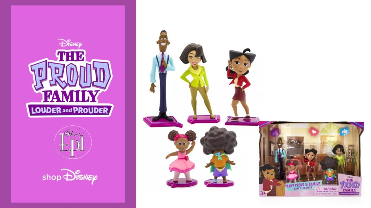 Disney The Proud Family - Penny Proud and Crew Mini Figurines Set - New 