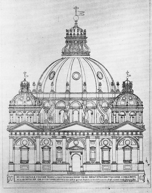 Project for the Santuary of Vicoforte, by Ercole Negro di Sanfront.