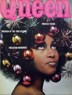 the60sbazaar:  Marsha Hunt on the Christmas 1968 cover of Queen magazine  