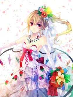 (via flandre scarlet (touhou) drawn by daimaou